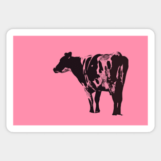 Pink Cow Sticker